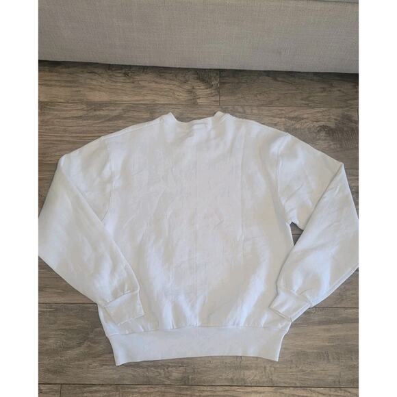 Vintage Champion Reverse Weave Crewneck Sweatshirt White Large Made in USA... - Picture 2 of 13